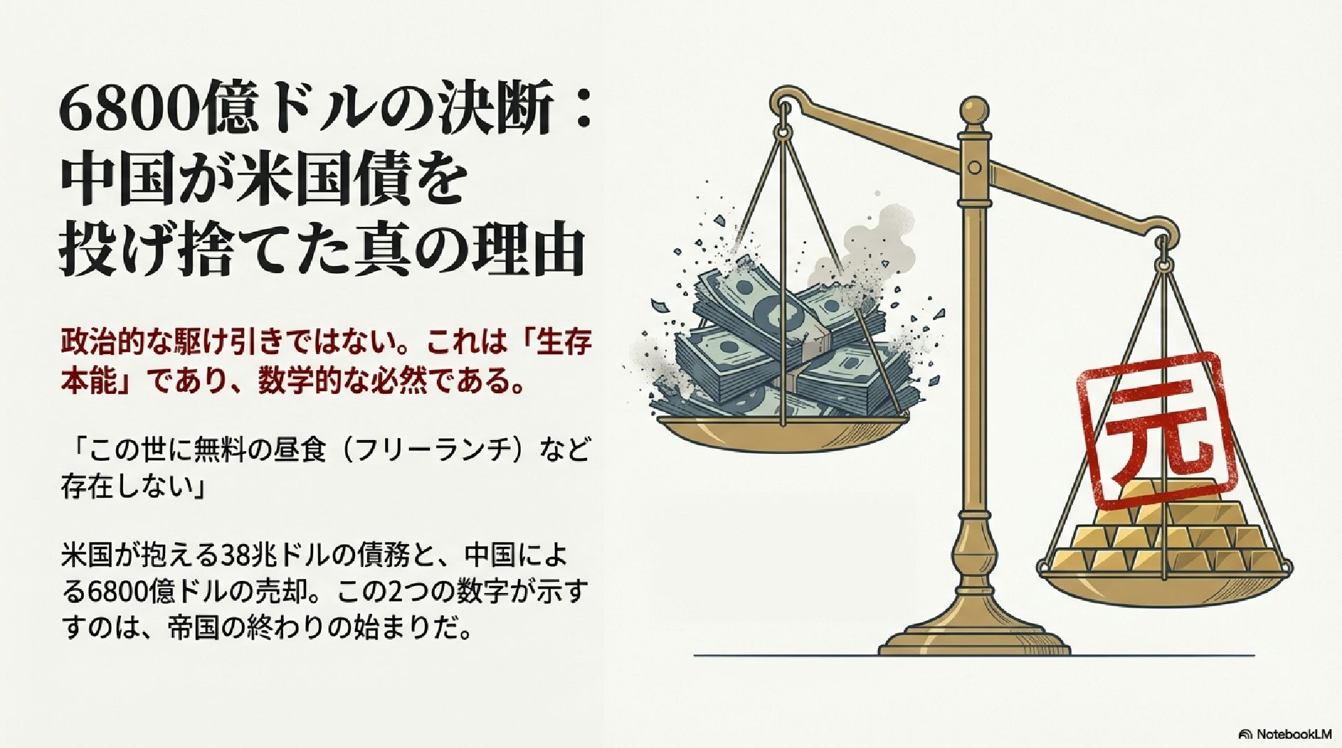 6800億ドルの決断：それは「生存本能」である