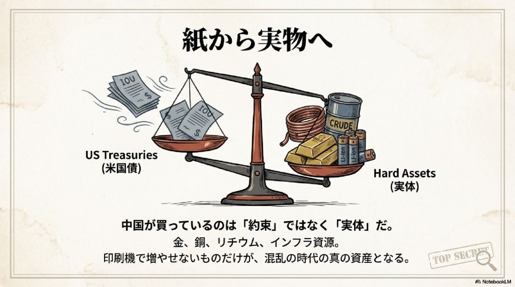 「紙」から「実物」へ：真の資産とは