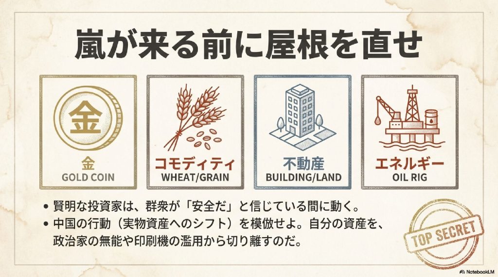 嵐が来る前に屋根を直せ