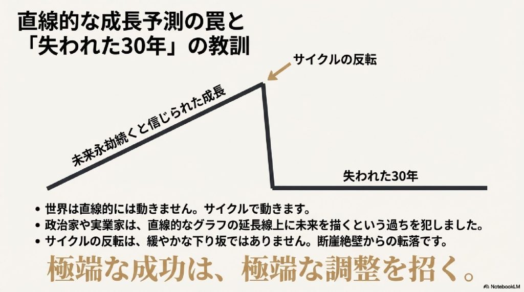 直線的な成長予測の罠と「失われた30年」
