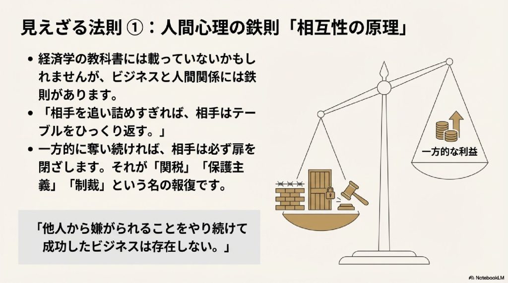 人間心理の鉄則「相互性の原理」
