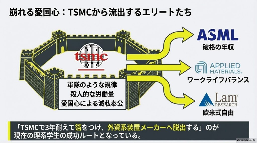 崩れる愛国心：TSMCから流出するエリートたち