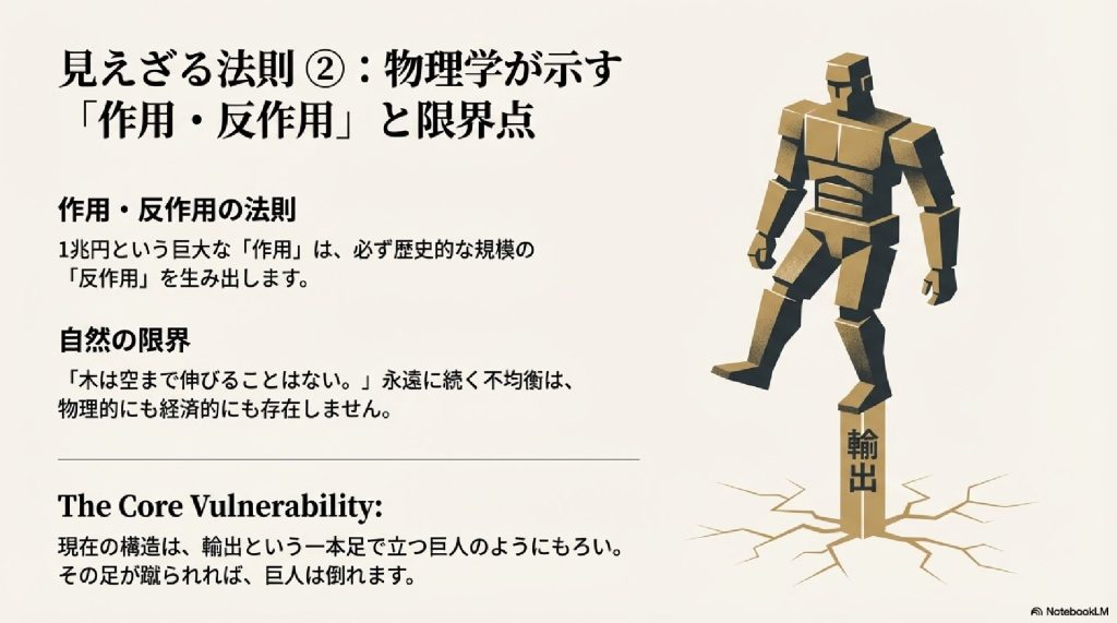 物理学が示す「作用・反作用」と限界点