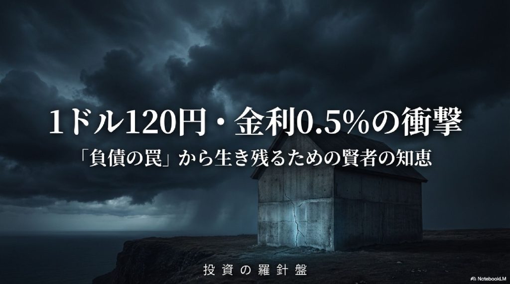 【1ドル120円・金利0.5%の衝撃】「負債の罠」から資産を守り抜くための賢者の生存戦略