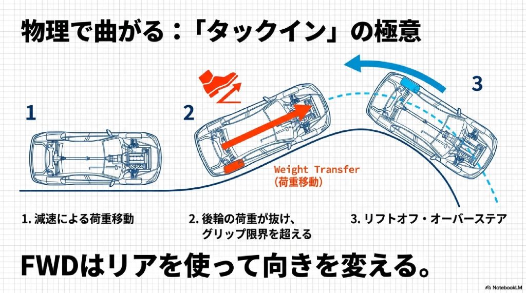 物理で曲がる：「タックイン」の極意