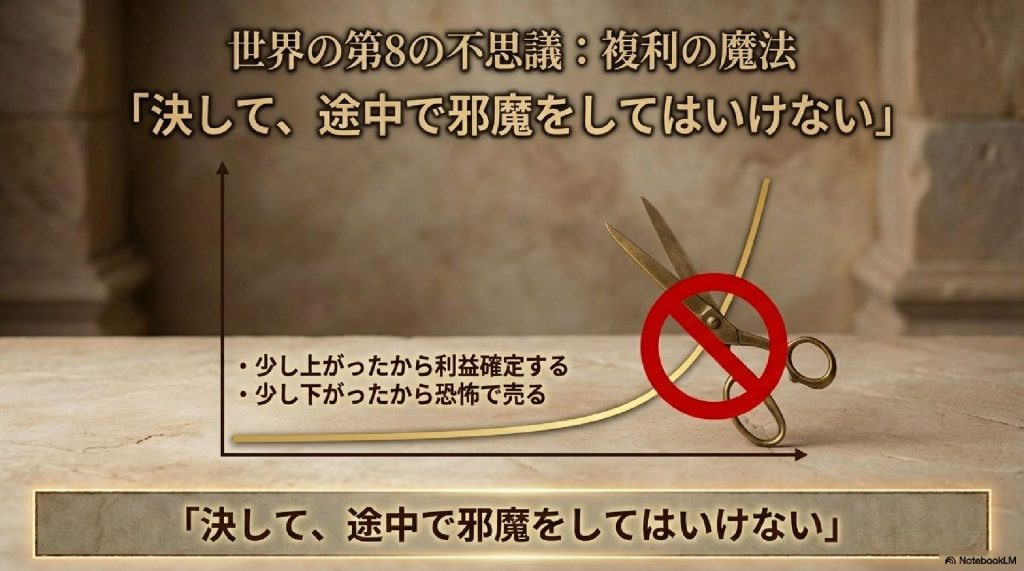 複利の魔法：決して途中で邪魔をしてはいけない