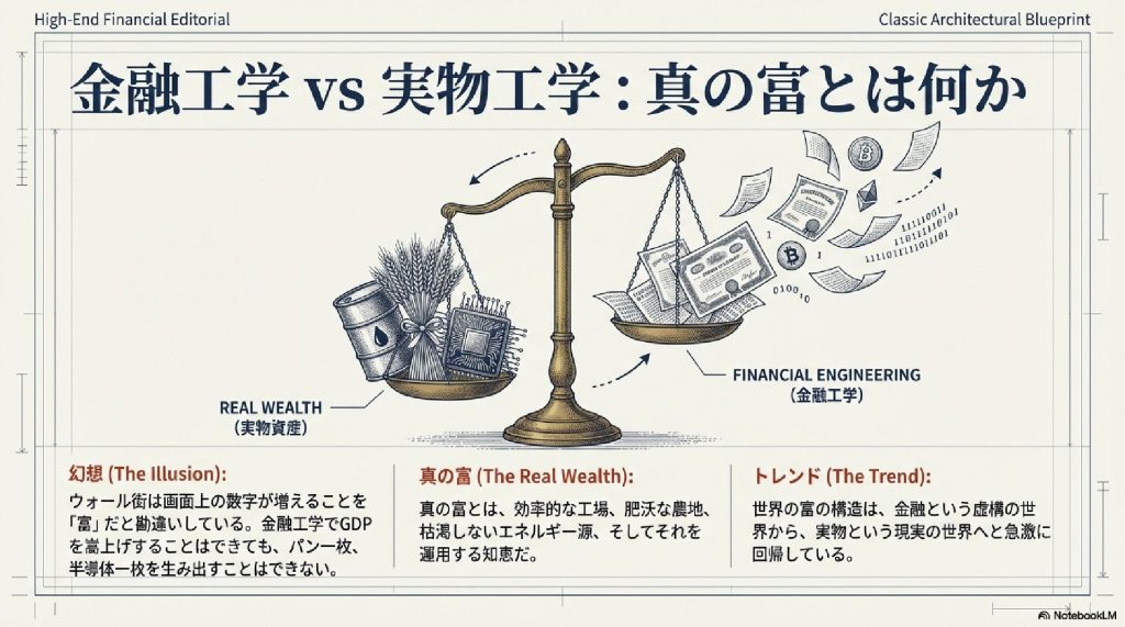 金融工学 vs 実物工学：真の富とは何か