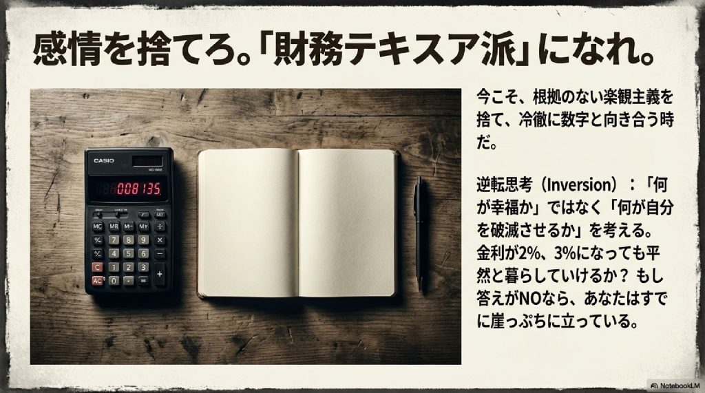 感情を捨てろ。「財務テキスア派」になれ