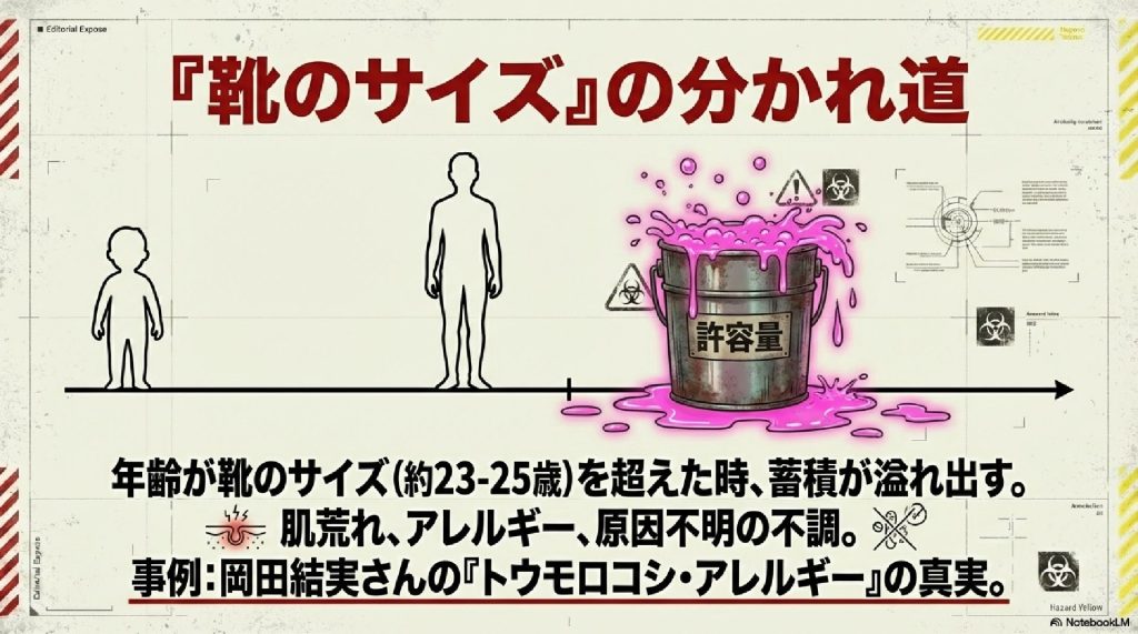 体の許容量:「靴のサイズ」を超えた時