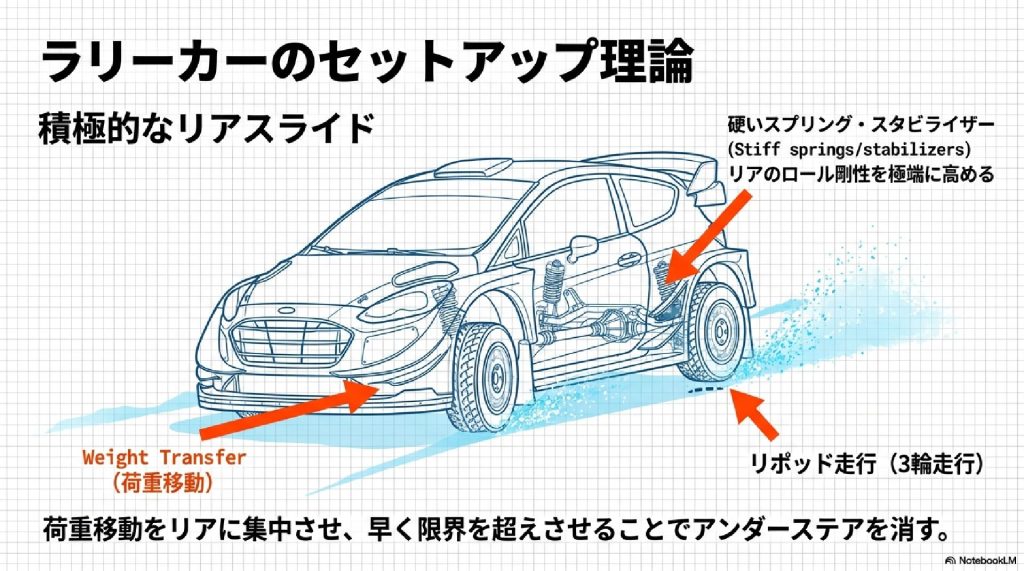 ラリーカーのセットアップ理論に学ぶ