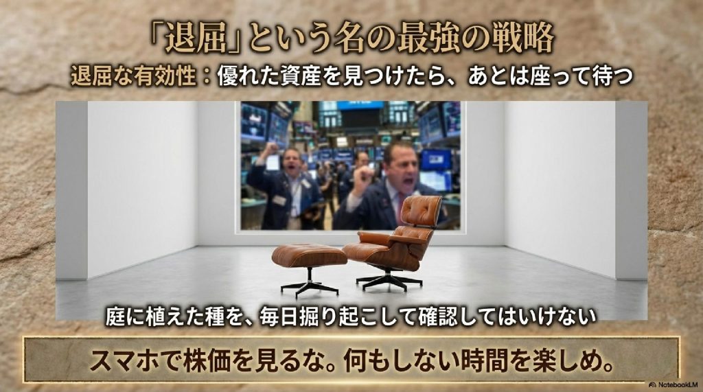 「退屈」こそが最強の投資戦略である