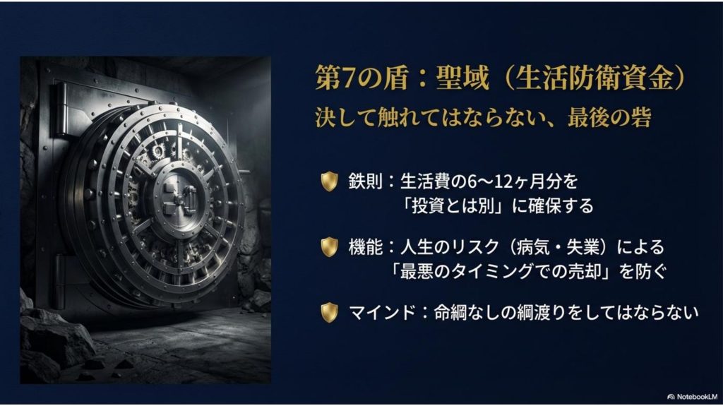 第7の盾：聖域（生活防衛資金）