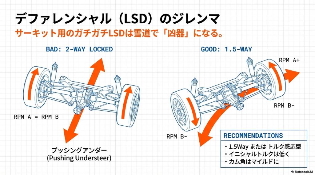 デファレンシャル（LSD）のジレンマ