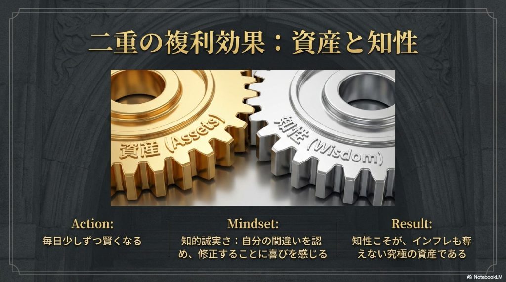 資産と知性：二重の複利効果
