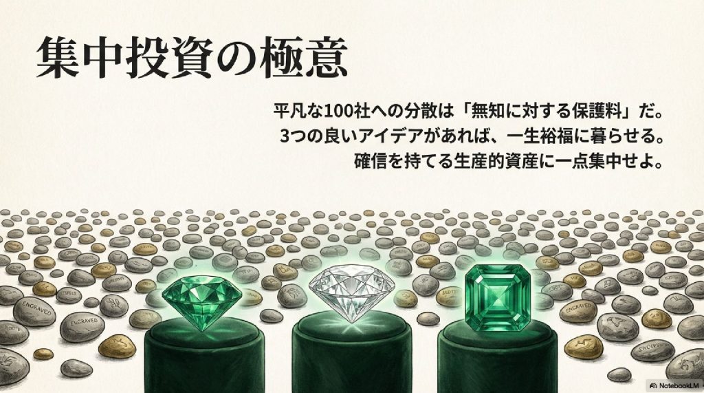 集中投資の極意:3つのアイデアで十分だ