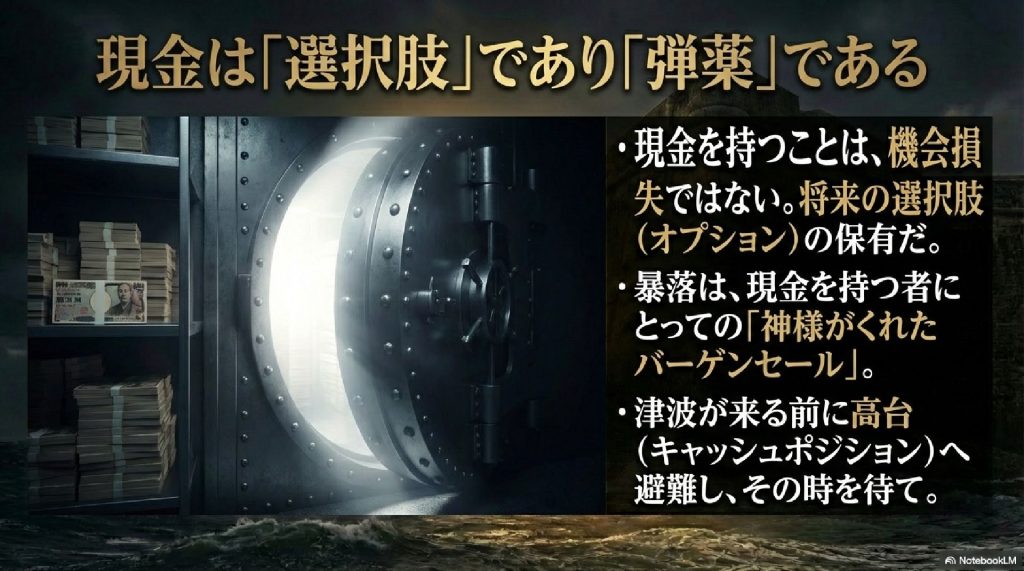 現金は「選択肢」であり「弾薬」である