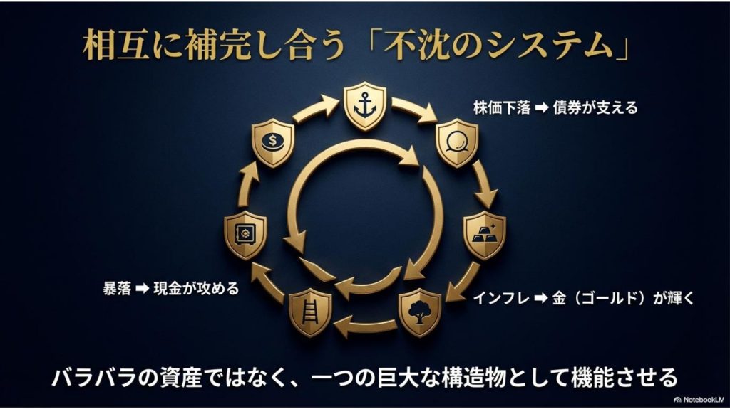 相互に補完し合う「不沈のシステム」