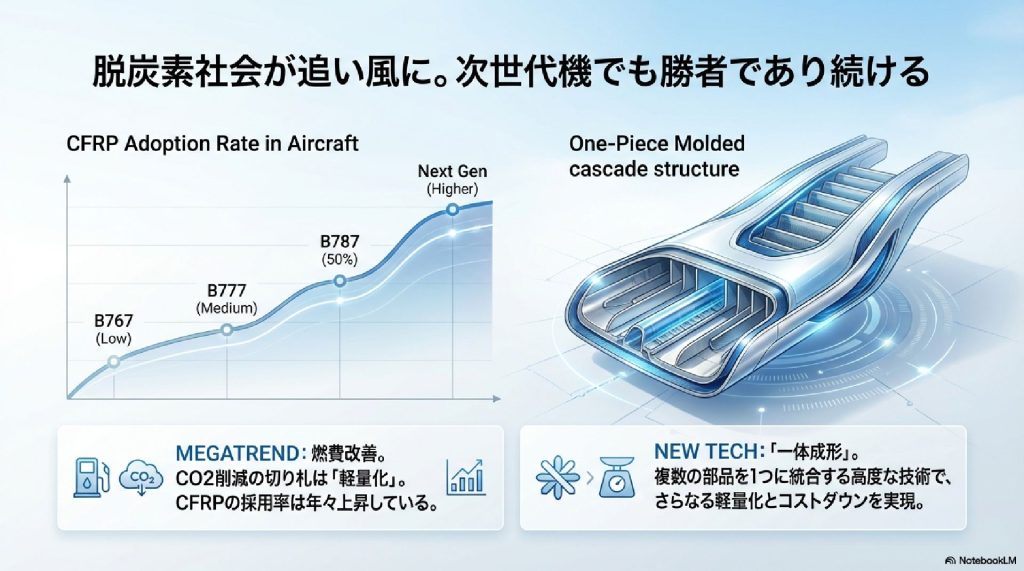 脱炭素と次世代機でも「勝者」であり続ける理由