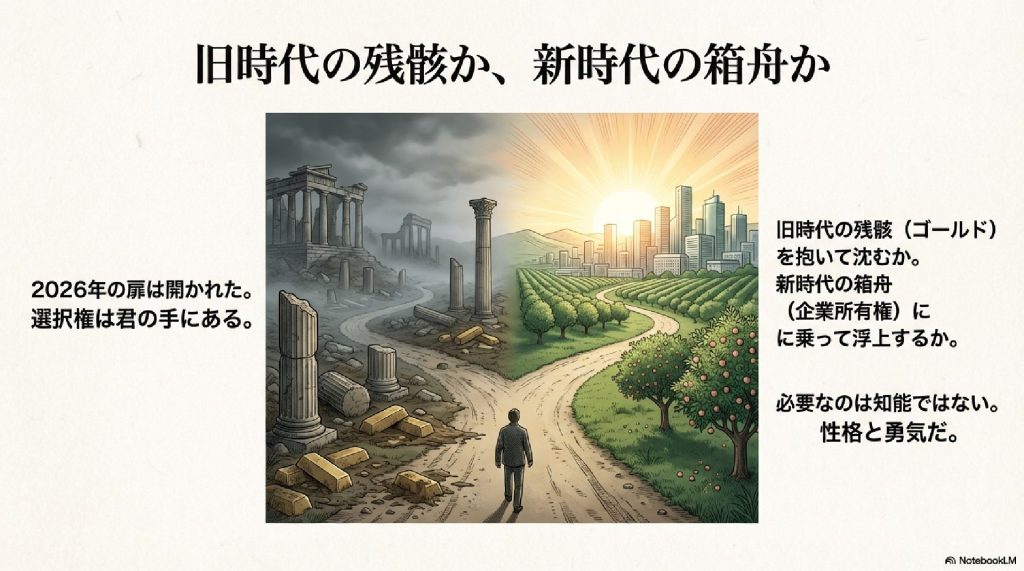 旧時代の残骸か、新時代の箱舟か