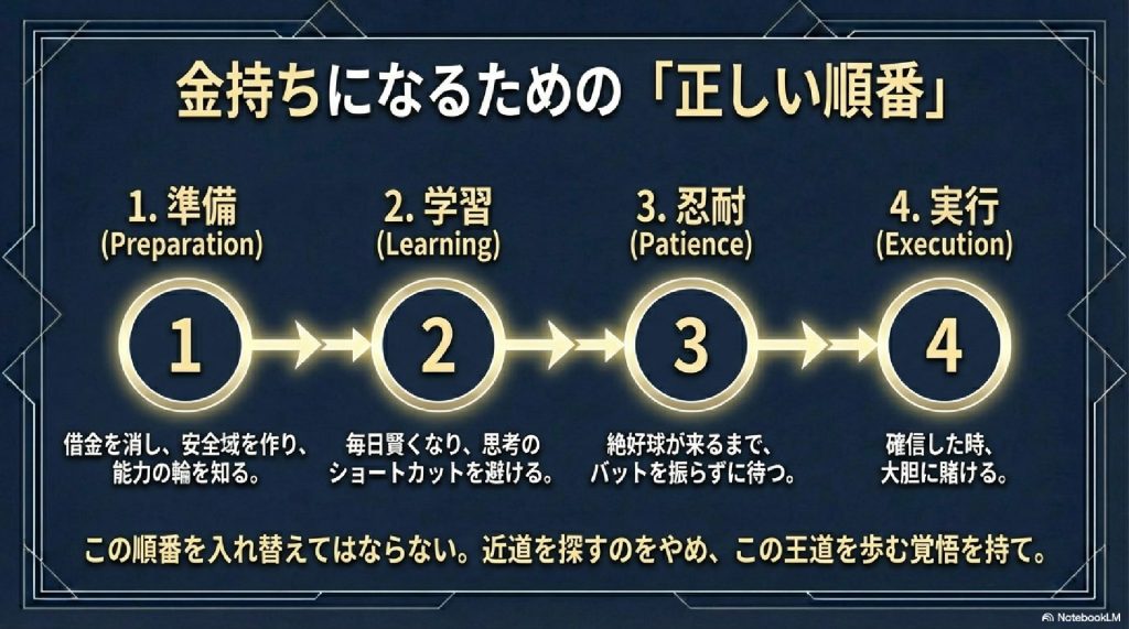 これが絶対的な正解：金持ちになるための「正しい順番」