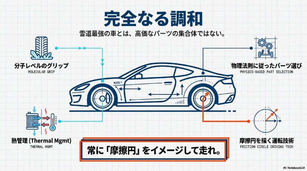 完全なる調和が雪道を制する