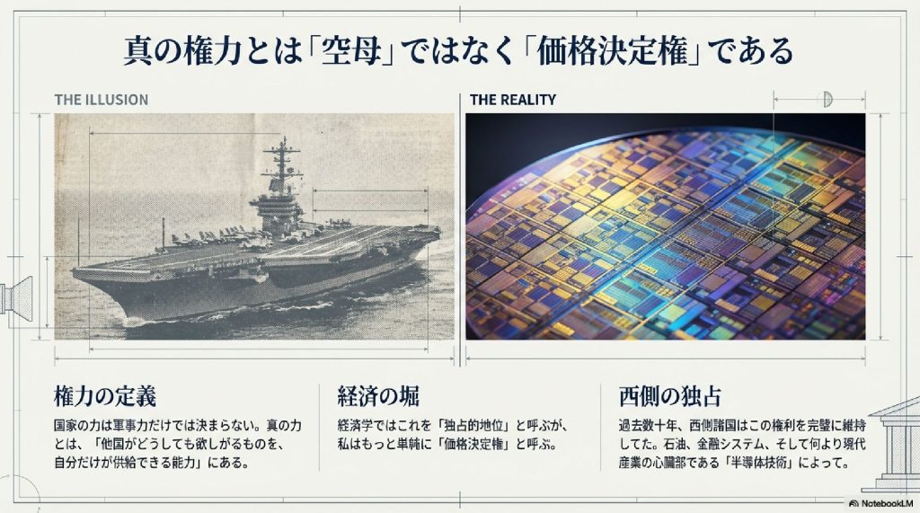 真の権力とは「空母」ではなく「価格決定権」である
