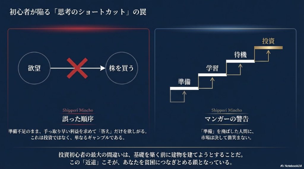 初心者が陥る「思考のショートカット」とマンガーの警告