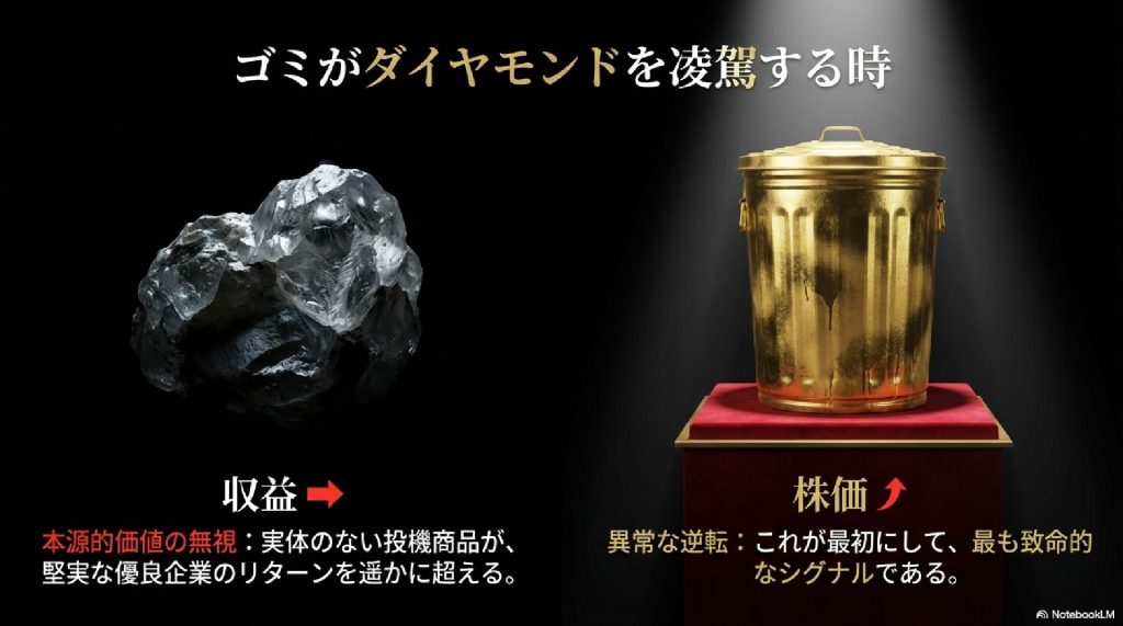 異常な逆転：ゴミがダイヤモンドを凌駕する時