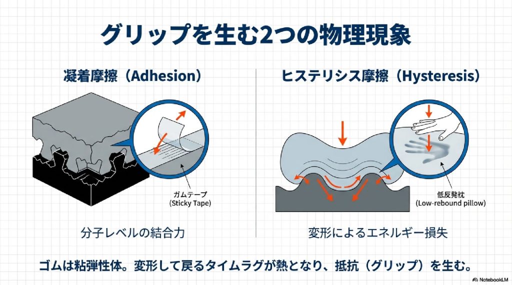 グリップを生む2つの物理現象