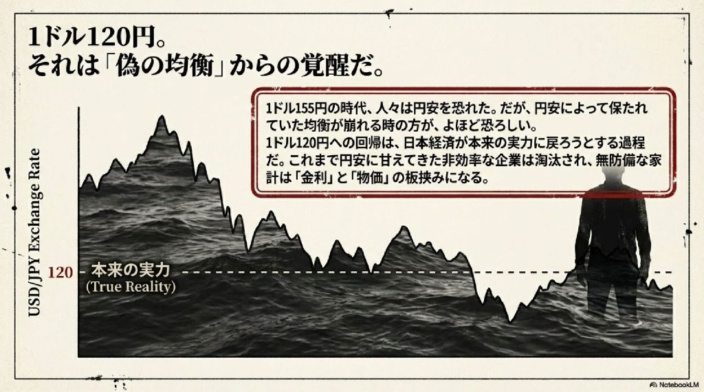 1ドル120円への回帰は「偽の均衡」からの覚醒