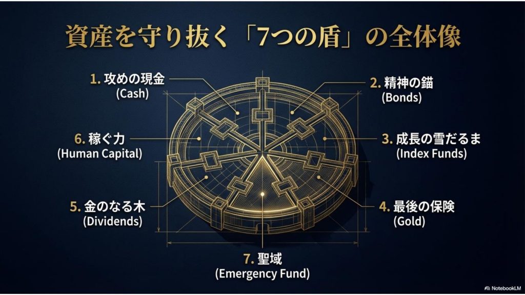 資産を守り抜く「7つの盾」の全体像