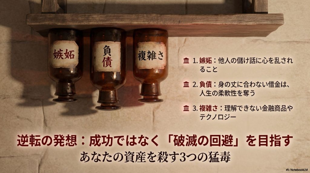 資産を殺す3つの猛毒と「破滅の回避」