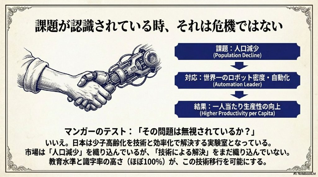 課題が認識されている時、それは危機ではない
