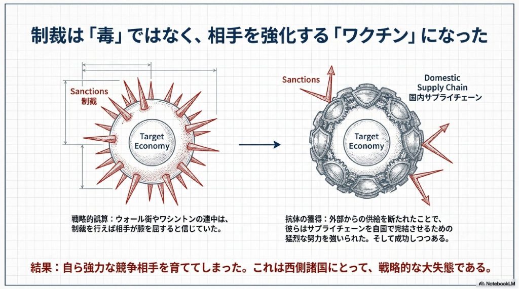 制裁のパラドックス：「毒」ではなく相手を強化する「ワクチン」へ