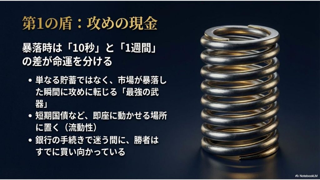 第1の盾：攻めの現金