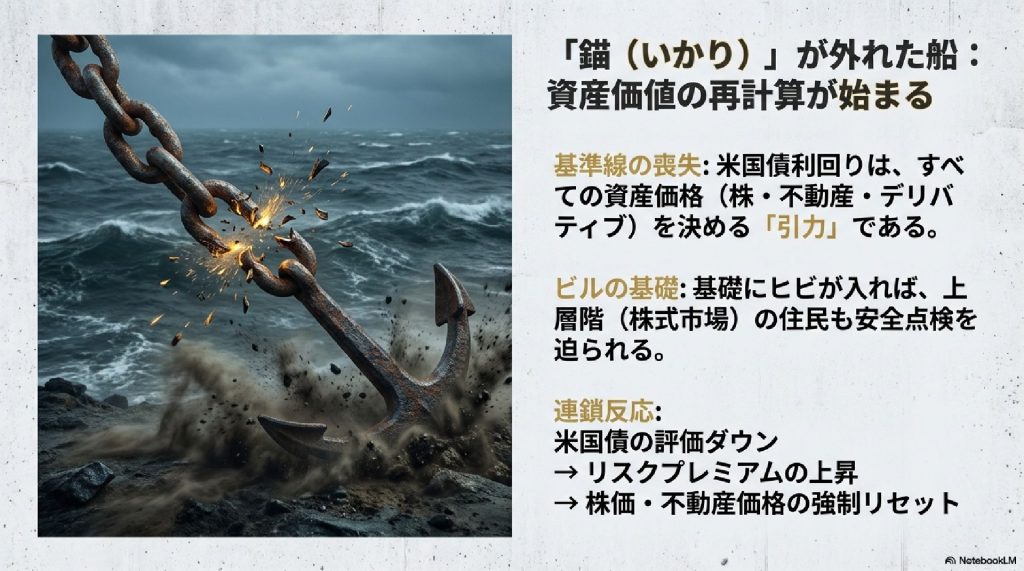 「錨（いかり）」が外れた船：資産価値の再計算