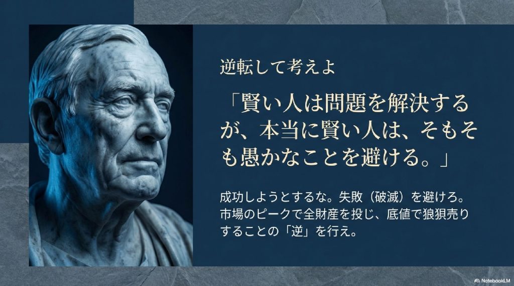 「逆転」の発想で破滅を避ける