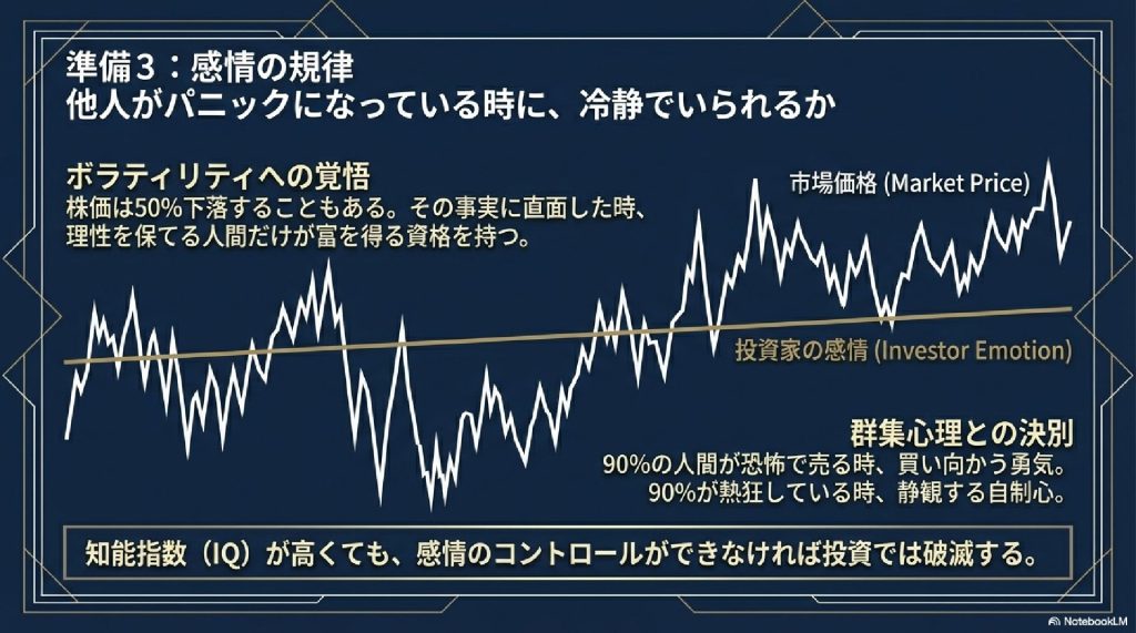 準備3：感情の規律とボラティリティへの覚悟