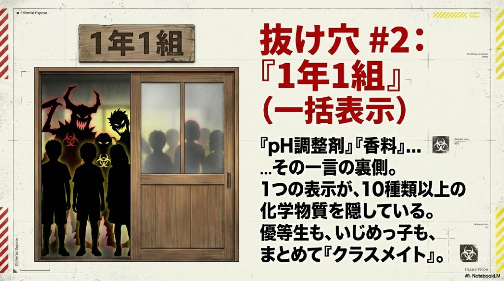 食品表示の抜け穴②:「一括表示」という隠れ蓑
