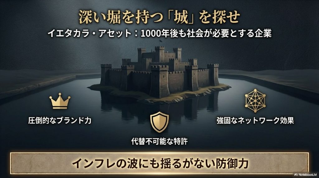 深い堀を持つ「城」のような企業を探せ