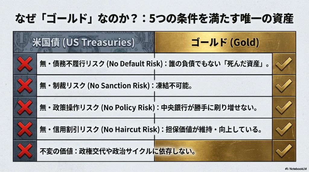 なぜ今「ゴールド」なのか？ 5つの条件を満たす唯一の資産