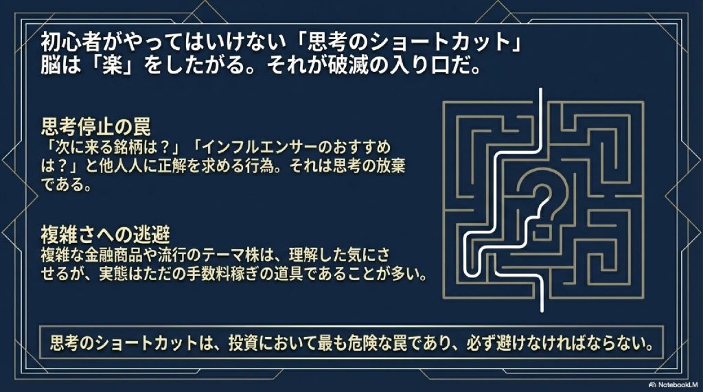 脳は楽をしたがる：「思考のショートカット」という危険な罠