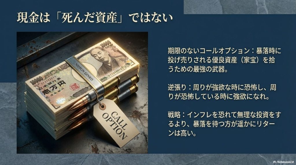 現金は「死んだ資産」ではなく最強のオプション