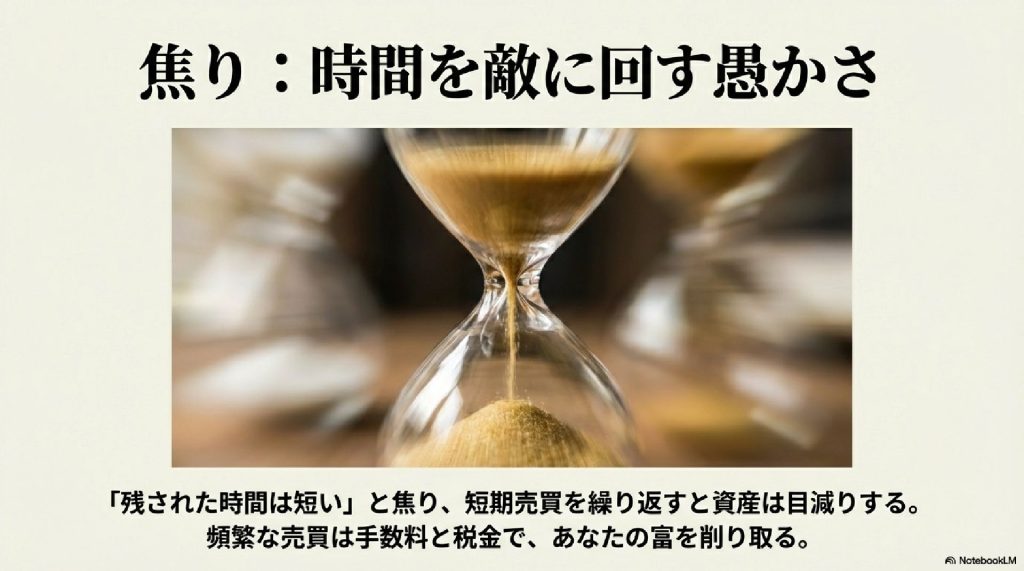 焦り:時間を敵に回す愚かさ