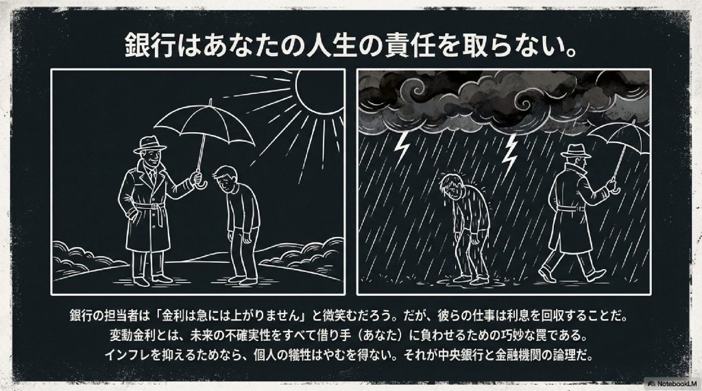 銀行はあなたの人生の責任を取らない