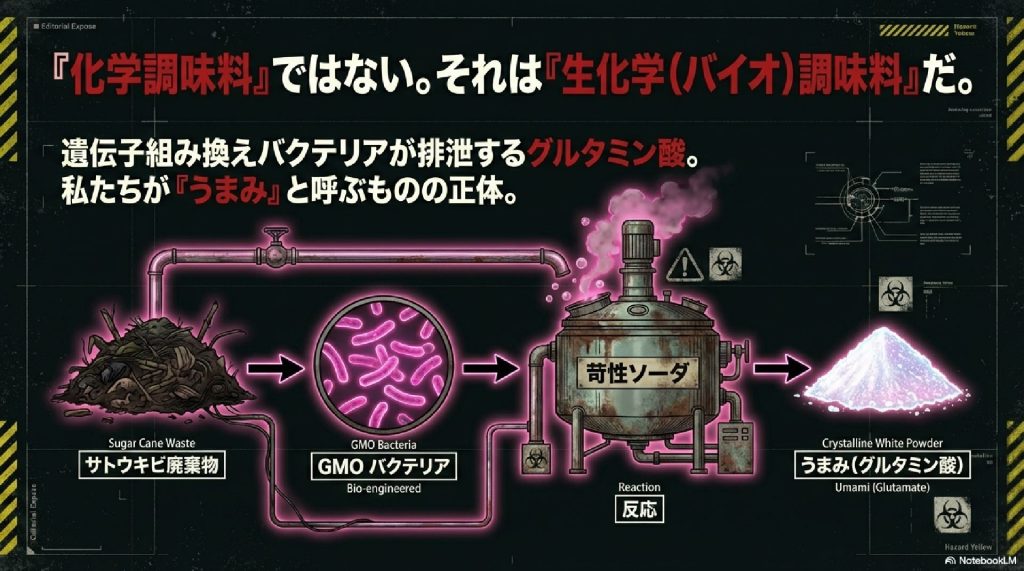 「うまみ」の正体:化学調味料からバイオ調味料へ
