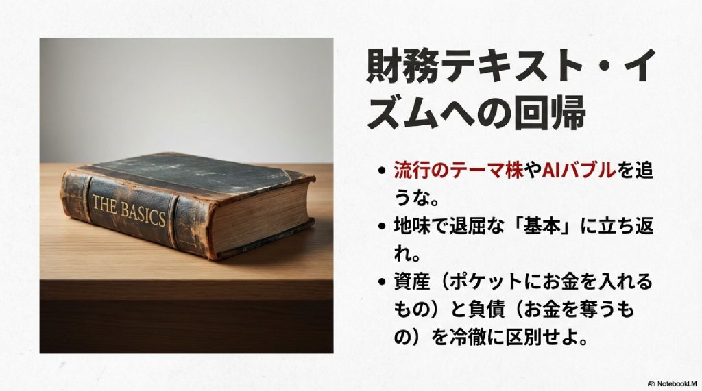 財務テキスト・イズムへの回帰