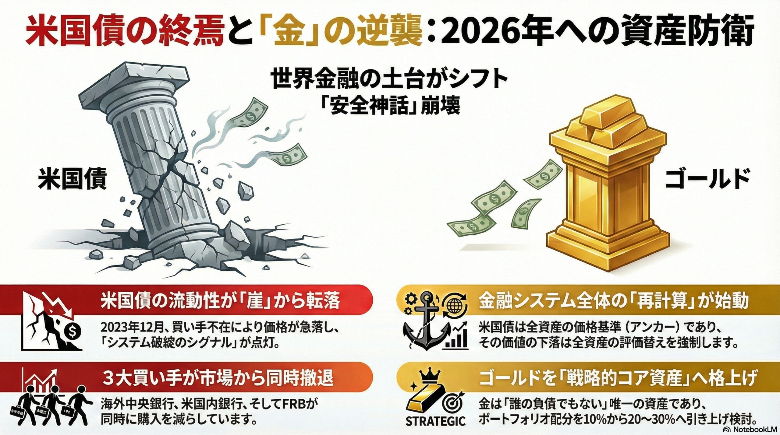 米国債の終演と金の逆襲