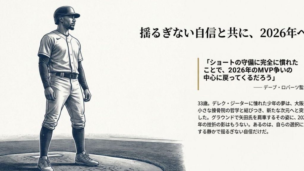 揺るぎない自信と共に：2026年、再び世界の中心へ