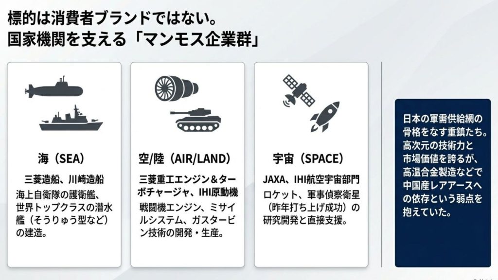 標的は消費者ブランドではない：「マンモス企業群」の狙い撃ち